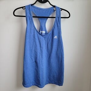 Adidas Climacool Aeroknit Blue Dotted Racerback Tank top Size XL